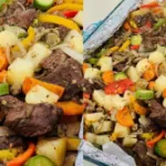 صوره عن طريقة عمل ورقة اللحمة بالخضار بطعم شهي